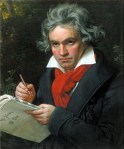 Beethoven componiendo una ámbar